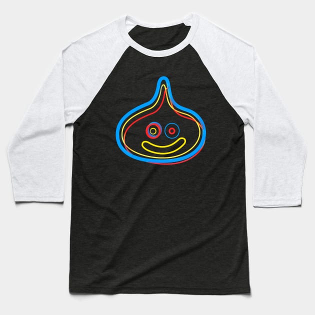 Tri Slime Baseball T-Shirt by OldManLucy